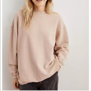 Aerie corded oversized sweatshirt